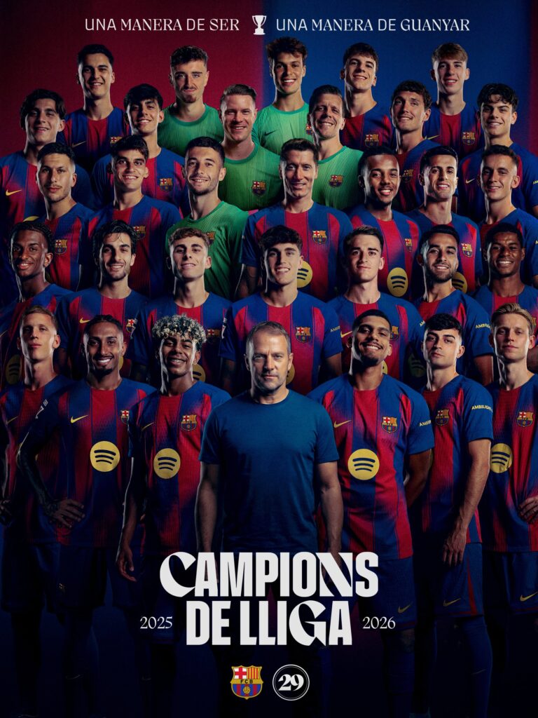 fc barcelone champion de la liga